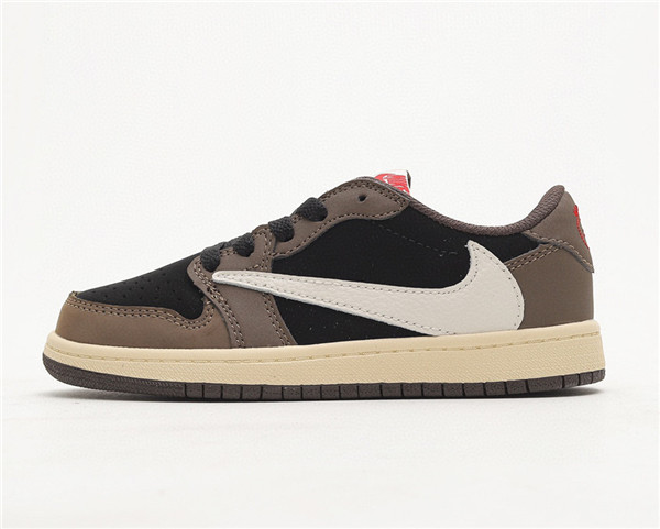 Youth Running Weapon Air Jordan 1 Brown/Black Low Top Shoes 0054 Youth Running Weapon Air Jordan 1 Brown/Black Low Top Shoes 0054